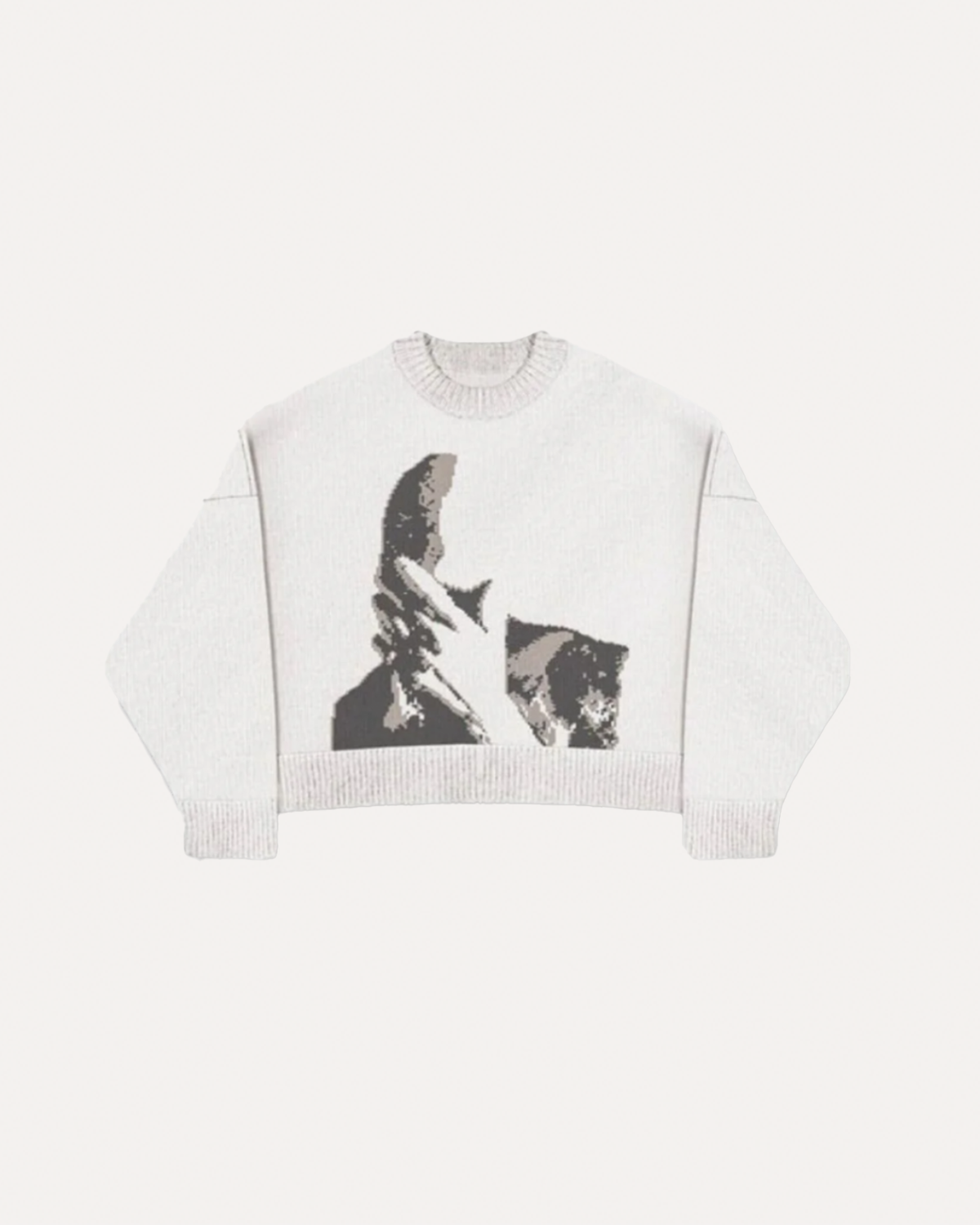 HIDDEN FACE KNIT SWEATER